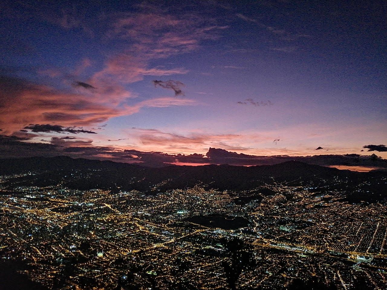 Paisaje del bosque desde el mirador